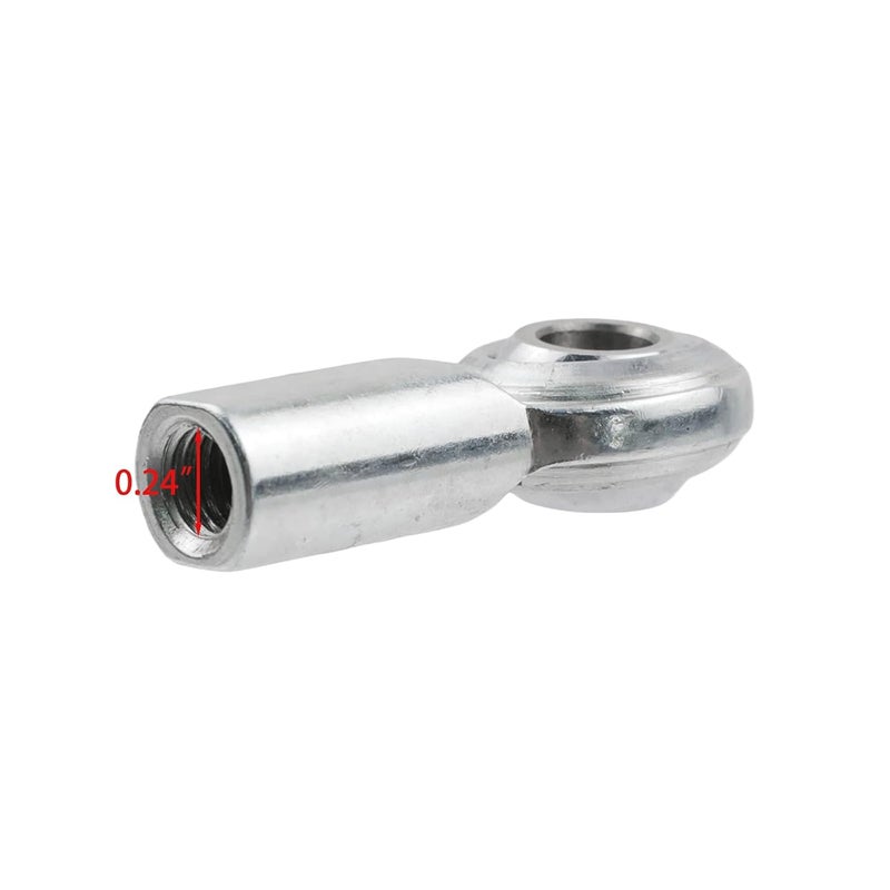 Woogim 2PCS CF5 Female Thread Rod End Joint Bearing 0.28" Bore 5/16-24 UNF Right Hand Thread Rod End Bearings with Jam Nuts - Image 3